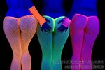 3 UV Bums or Three Neon Bottoms
