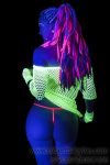 Neon Girl with Dreads